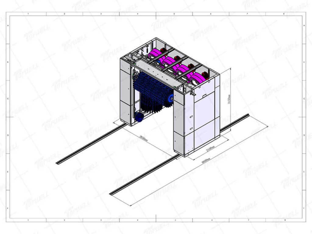 Máquina de lavagem de carros de automóvel de automóvel de automóvel